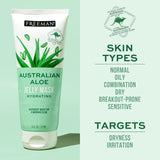 Freeman Exotic Blends Australian Aloe Jelly Mask Leave-On Overnight Facial Ma...