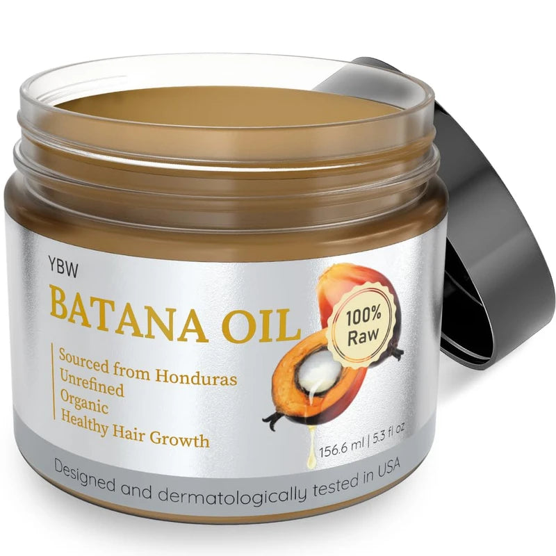 Dr. Sebi Batana Oil 100% Natural, Unrefined & Organic from Honduras for Hair Growth, Improves Hair Thickness, Prevents Hair Loss for Men & Women