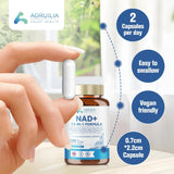 Aoruilia NAD Supplements 1200mg, NAD+ 13 in 1 Superior Antioxidant Blend with Max Absorption for Cellular Energy and Healthy Aging Support, 120 Capsules