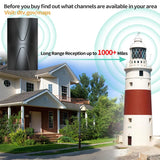 2024 Updated Amplified TV Antenna,1000 Miles Range Indoor/Outdoor Antenna for Smart TV and All Older TV's,Digital TV Antenna with Thick Coaxial Cable and Amplifier