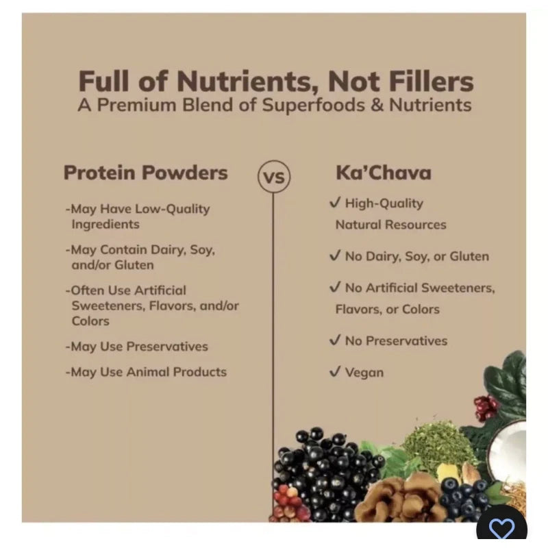 Kaâ€™Chava Superfood- Vanilla -Whole Body Meal