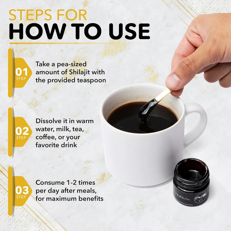 Himalayan Pure Shilajit Resin for Men & Women | High Potency - 85+ Trace Minerals, 75%+ Fulvic Acid, QR for Lab Test Report, 60 Servings for Immune Support & Energy, 2*20g | Gold Graded (2PAC)