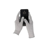 DefenderShield EMF Radiation Protection Computer Gloves - Use with Touch Screens, Keyboards, Tablets, Laptops and Cell Phones (One Large Pair)