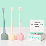 Chewable Toothpaste Tablets with Fluoride, 150 Pack - Travel Sized Oral Care, Eco Friendly Vegan Dental Tabs for Brushing - All Natural, SLS Free Ingredients for Adults - Peppermint Flavored