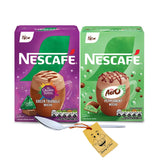 Instant Coffee Bundle Which Includes: 2x Mocha Nescafe Sachets : 1x Quality Street Green Triangle & 1x Aero Peppermint (7 instant coffee sachets each) Bundled With 1 x Coffee Spoon by Donny & Dev