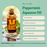 100% Pure Japanese Peppermint Essential Oil – Bulk Size, 16 fl oz | Therapeutic Grade, Steam Distilled, Mentha Arvensis