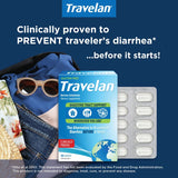 Travelan Anti Diarrhea Pills Help Prevent Traveler's Diarrhea Before It Starts, Clinically Proven, Travel Medicine, Drug-Free Colostrum, Natural Digestive and Immune Support Supplement, 30 Count