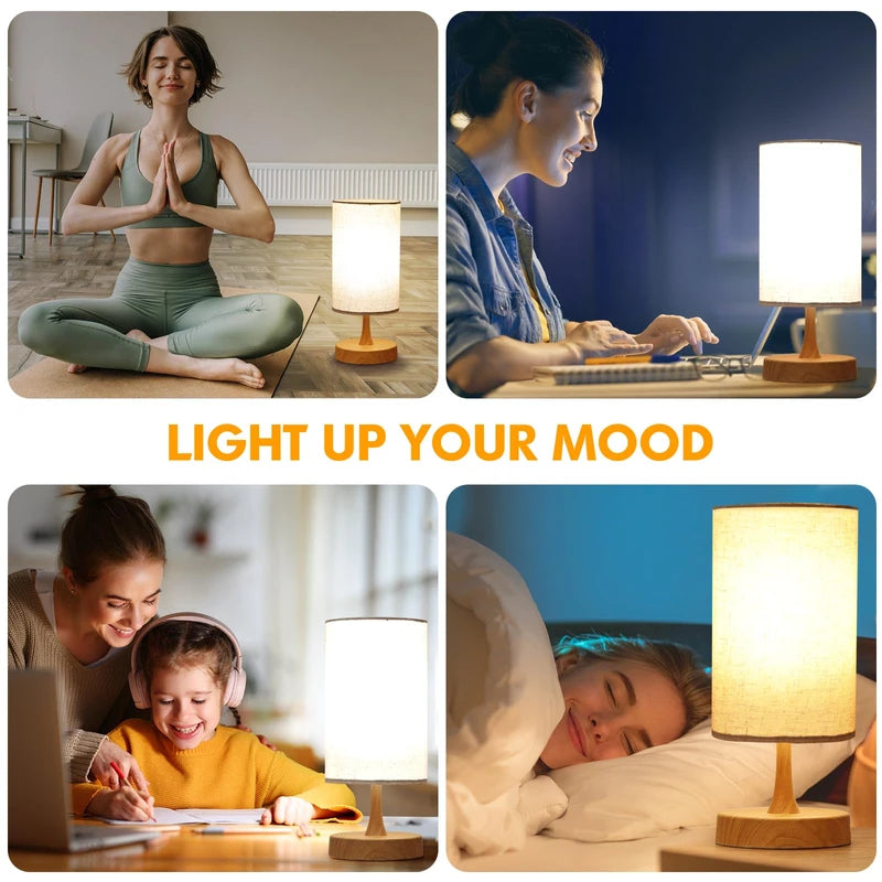 Caromolly Daylight Lamp 10000 Lux Light Therapy Lamp, Daylight Lamp with Remote Control, 3 Colour Temperatures & 4 Brightness Levels & Timer, Full Spectrum Lamp for Home (Wood Grain)