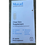 Murad Clear Skin Supplement 60 Capsules EXP 10/2024 Breakout Prone Skin,New