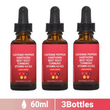 Suplemento de pimienta de cayena en gotas líquidas + bayas de espino, vitamina D3 K2 polvo de raíz de remolacha (3 pcs)