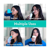 GuruNanda PreMixed Saline Packets for Nasal Rinse (120 Count), All Natural Sinus Rinse Packets to Help with Allergies & Congestion Relief, 0.08oz Each