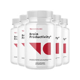 Brain 5-Pack Noocube Brain Productivity Pills, Cognitive & Memory Support-300 Capsules