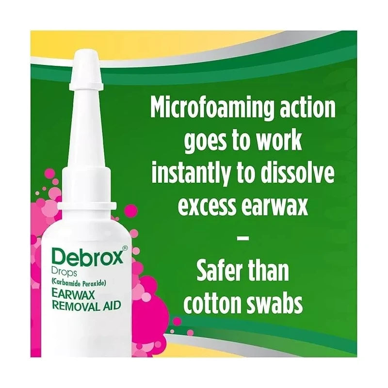 Debrox Ear Wax Removal Drops, Gentle Microfoam Ear Wax Remover, 0.5 Fl Oz
