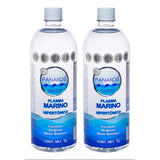 Panakos Lot Of 2 Bottles of 1 Lt. SEA WATER Agua De Mar Pure Marine Tot=2 Lt