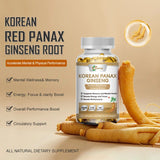 ZHPHK - Korean Red Panax Ginseng 1600mg 120 Capsules - No Fillers Extra Strength NON-GMO