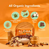 ALOHA Organic Plant Based Protein Bars |Peanut Butter Chocolate Chip | 1.98oz (Pack of 12) | Vegan, Low Sugar, Gluten Free, Paleo, Low Carb, Non-GMO, Stevia Free, Soy Free, No Sugar Alcohols