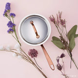 Vitacraft 3951 Induction Compatible Single Handle Pot, 4.7 inches (12 cm), Rose Gold