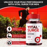 Gomitas masculinas Vital Surge, Gominolas Vital Surge Testo Apoyo Rendimiento (1 Paquete)