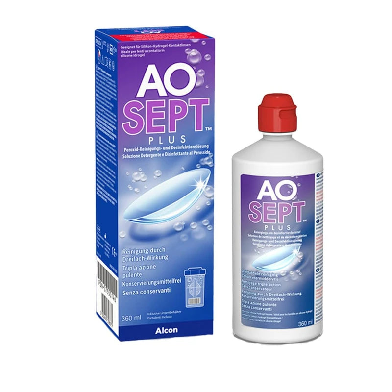 Aosept Aosept Plus Kontaktlinsen-Pflegemittel | Einzelflasche | 1 x 360 ml