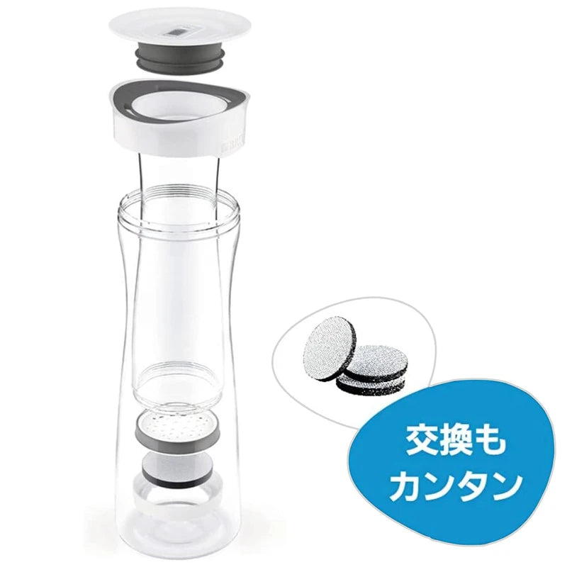 Brita Water Purifier, Carafe, Filtered Water Capacity: 0.1 gal (0.34 L), Total Capacity: 0.4 gal (1.3 L), Includes 1 Microdisk Cartridge