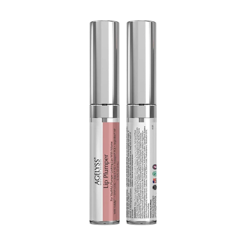 Agelyss Lip Plumper - Deep Hydration - Lip Volume, Collagen Boost, Plumping - Paraben-Free, Cruelty-Free, Vegan - .14 FL OZ - Pack of 1