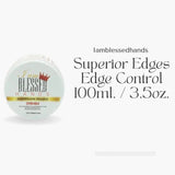 Iamblessedhands superior edges edge control gel Hair Styling - Specification: Medium (3.5 oz) lightly scented