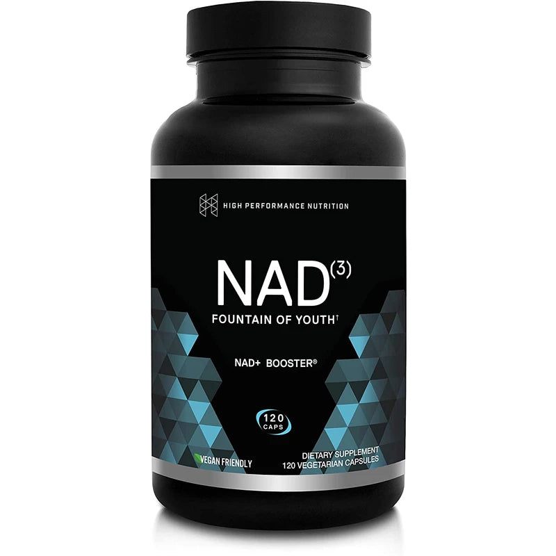 HPN Supplements NAD3 NAD+ Booster | Value Size 2 Month Supply | Clinically Proven & Independently Tested - Metabolic Repair | 311 mg per Serving - 120 Capsules