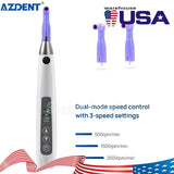 AZDENT Dental Cordless Hygiene Prophy Polishing Handpiece With 2Pcs Prophy Angles