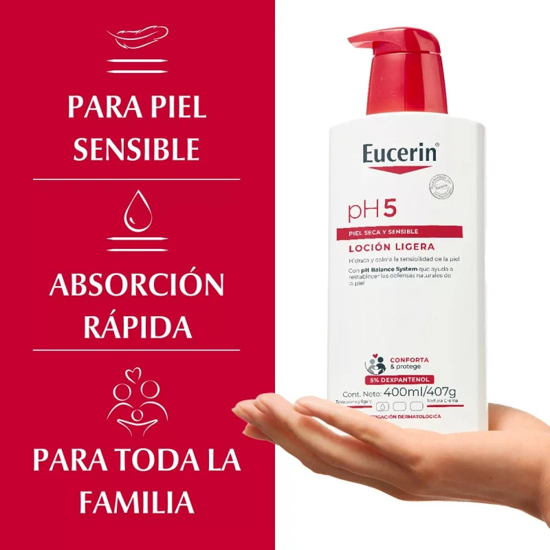 Eucerin Ph5 Loción Hidratante Piel Seca Y Sensible 400ml