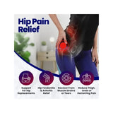 Healthy Lab Co Sciatica Brace, Ortho-Wrap Hip Brace Original Quality, Hip Brace for Sciatica Pain Relief, Groin Thigh Sleeve Hip Support Wrap, Wrap Hip Brace for Men Women (Black)