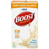 BOOST Very High Calorie Nutritional Drink Very Vanilla - 8 Oz – Pack of 6