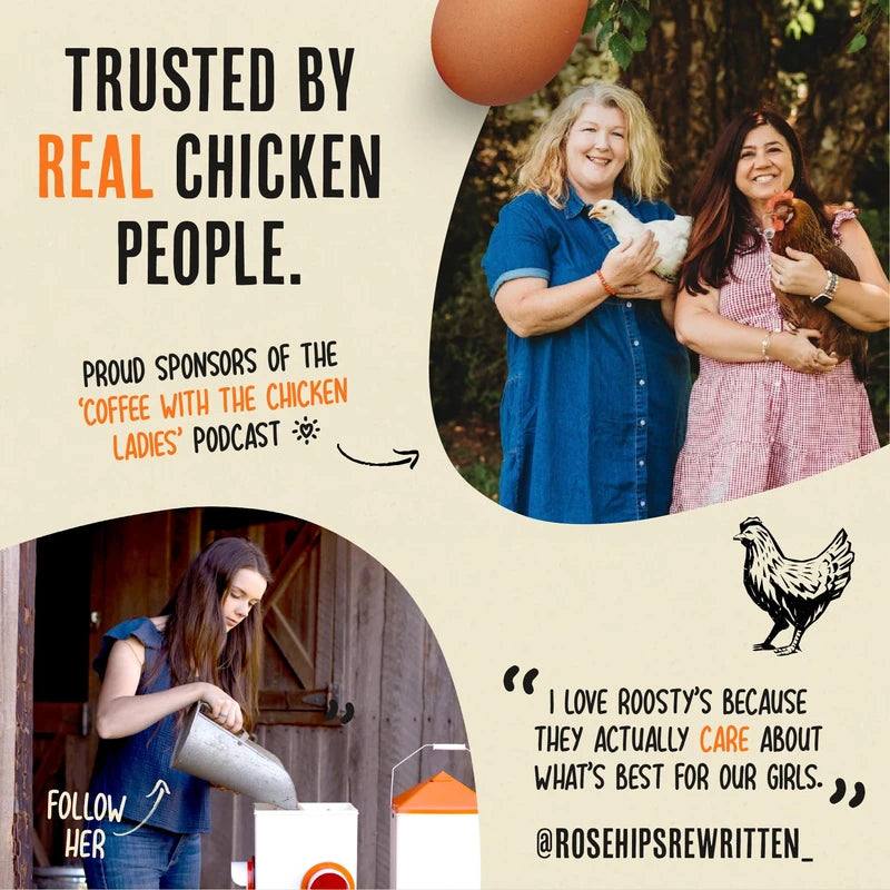 Roosty's Naturals Chicken De-Wormer Powder - Chili Mix | 1LB Pouch | All-Natural Formula | US-Made Chicken Wormer, Poultry De-Wormer | Chicken Medicine Supplies to Relieve and Safeguard from Worms