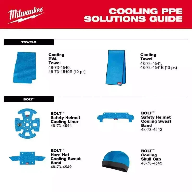 Milwaukee Tool 48-73-4544 Bolt Safety Helmet Cooling Liner