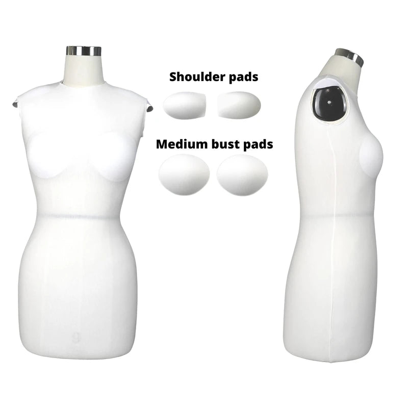 Pro Modular Dress Form Padding Plus Size Kit (24 Pieces) – Adjustable Body Form Padding Set for Sewing and Mannequin – Adult Female Dress Padding – Dress Making and Tailoring Accessories