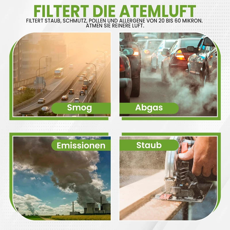 Nose Protection Filter - Protective Filter Against Allergies and Pollution - Helps Relieve Allergies from Pollen, Mites and Dust with Reusable Nose Filter and 30 Disposable (S)