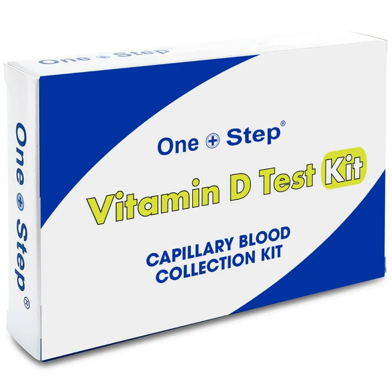 One Step: Vitamin D Blood Test Kit – Lab-Processed Report for Accurate Vitamin D Levels, At-Home Finger-Prick Collection, Prepaid Return Envelope, Easy Sample Collection, UK Certified Lab Analysis