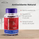 ASTAXANTINA | Astaxantina con Aceite de Coco Fraccionado MCT Oil | 90 Cápsulas Softgels de 700mg | Potente Antioxidante Carotenoide Natural Premium | Keto Friendly | Maklen