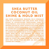Cantu Cantu Coconut Oil Shine & Hold Mist with Shea Butter for Natural Hair, 8 fl oz