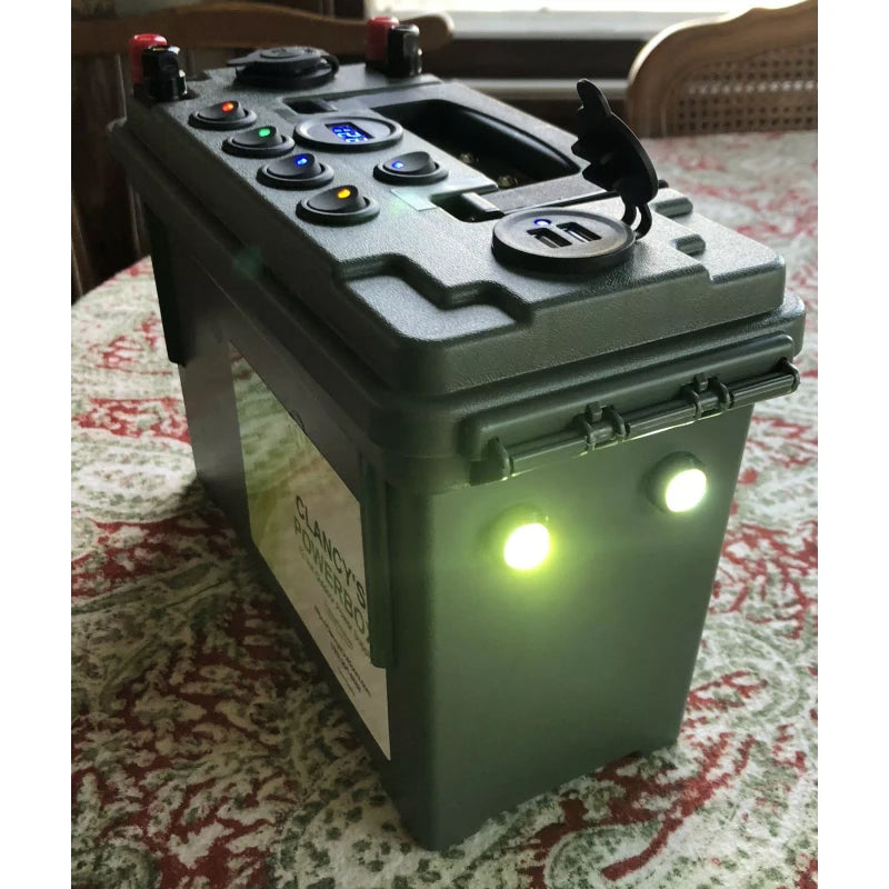 Clancy's PowerBox 12 volt power supply ice fishing camping hunting kayaking