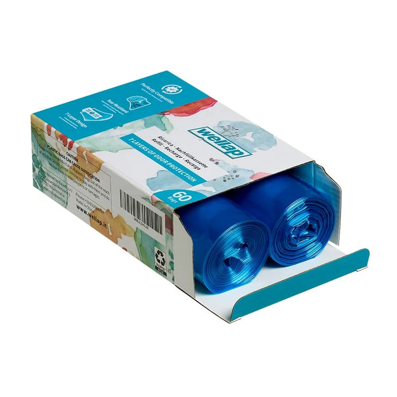 Litter Box Waste Drawer Liners Roll Refill, Compatible with Litter Genie and Litter Genie Plus, with 60 Bags…