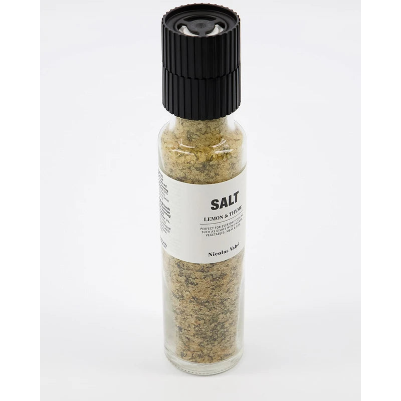Nicolas Vahe - Salt with Thyme/Lemon Flavour - Glass Mill - 320 g