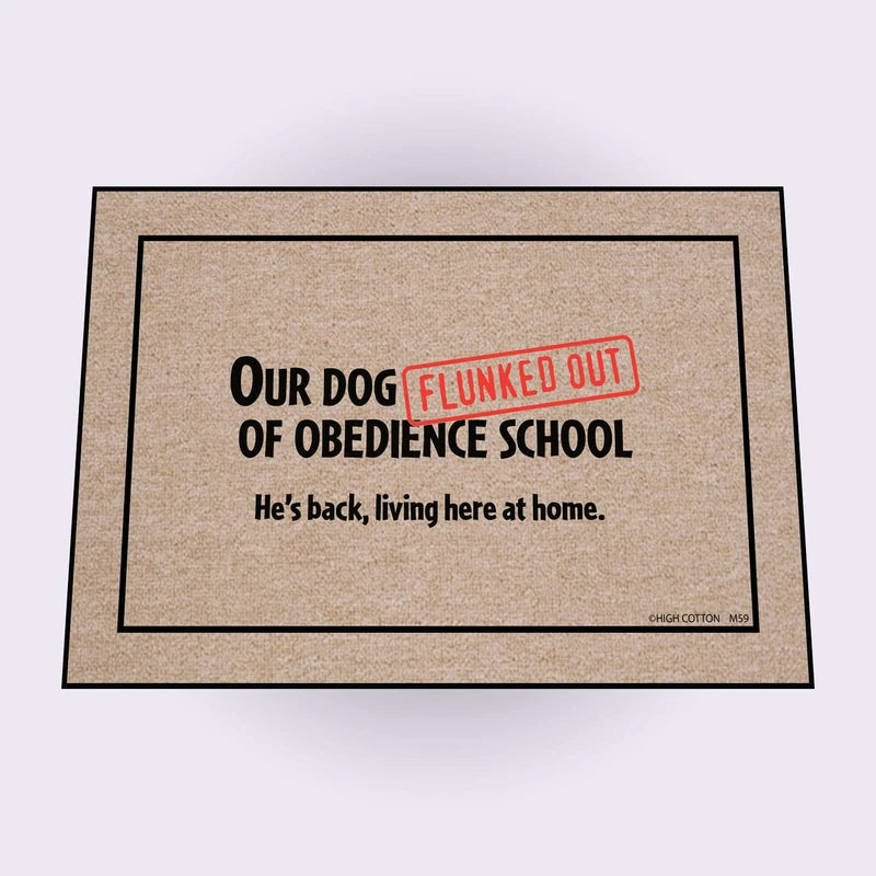 High Cotton Obedience School Doormat