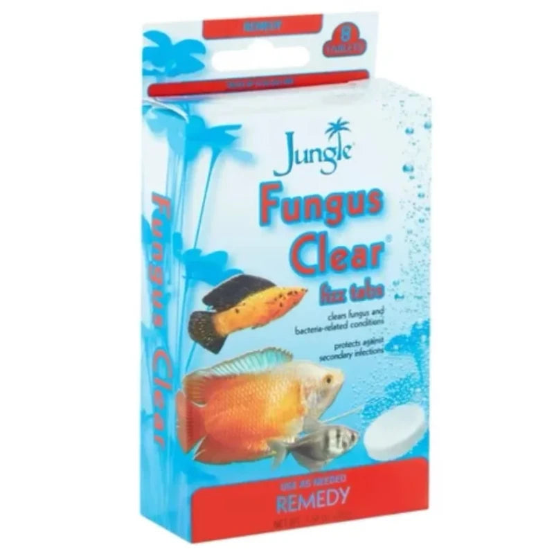 Jungle Fungus Clear Fizz Tablets for Fish Aquariums, Pack of 8 Tablets