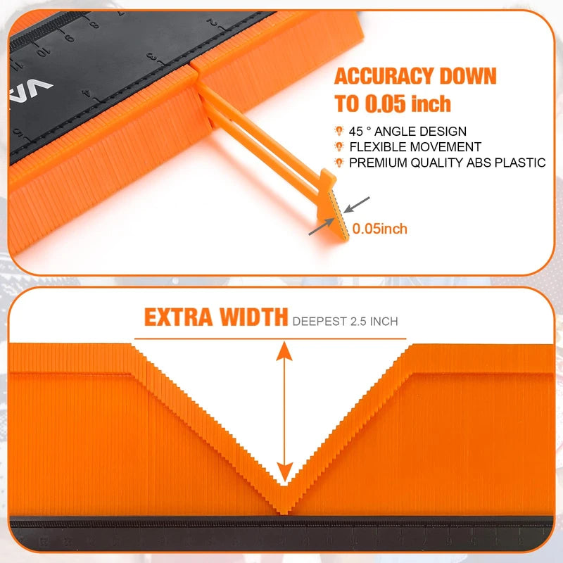 Christmas Gifts for Men Dad Husband, Stocking Stuffers, Upgraded Contour Gauge Profile Tool (10 Inch) with Lock, Irregular Shape Duplicator, Cool Gadgets for Men, Woodworking Tools for DIY Handyman