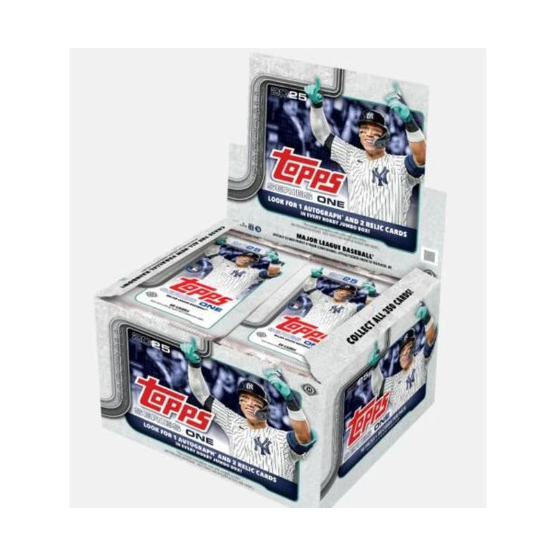 Topps Total - 2025 Topps Series 1 Baseball Factory Sealed Retail Display Box 20 Packs of 14 Trading Cards. Look for possible autograph and relic cards. Approximately 1 insert per pack.