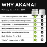 Akamai Mineral Toothpowder Remineralizes, Natural Ingredients for Oral Health - SELECT: Glass Jar (2mo supply)