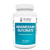 Dr. Berg Nutritionals Magnesium Glycinate - Supports Muscle Health & Nerve Function Healthcare Dietary Supplement - Potency: 400 mg (5 Capsules per Serving)