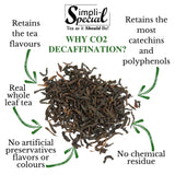 Darjeeling Decaffeinated Premium Loose Leaf Tea by Simpli-Special (50g in Resealable Pouch)