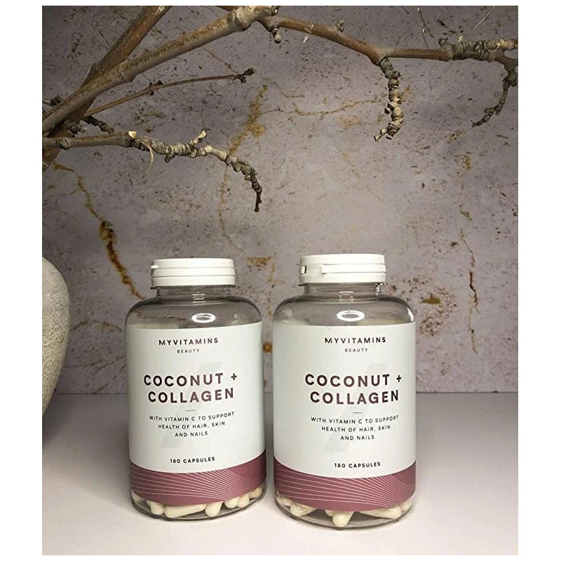 Coconut + Collagen (180 Capsules) - Myvitamins