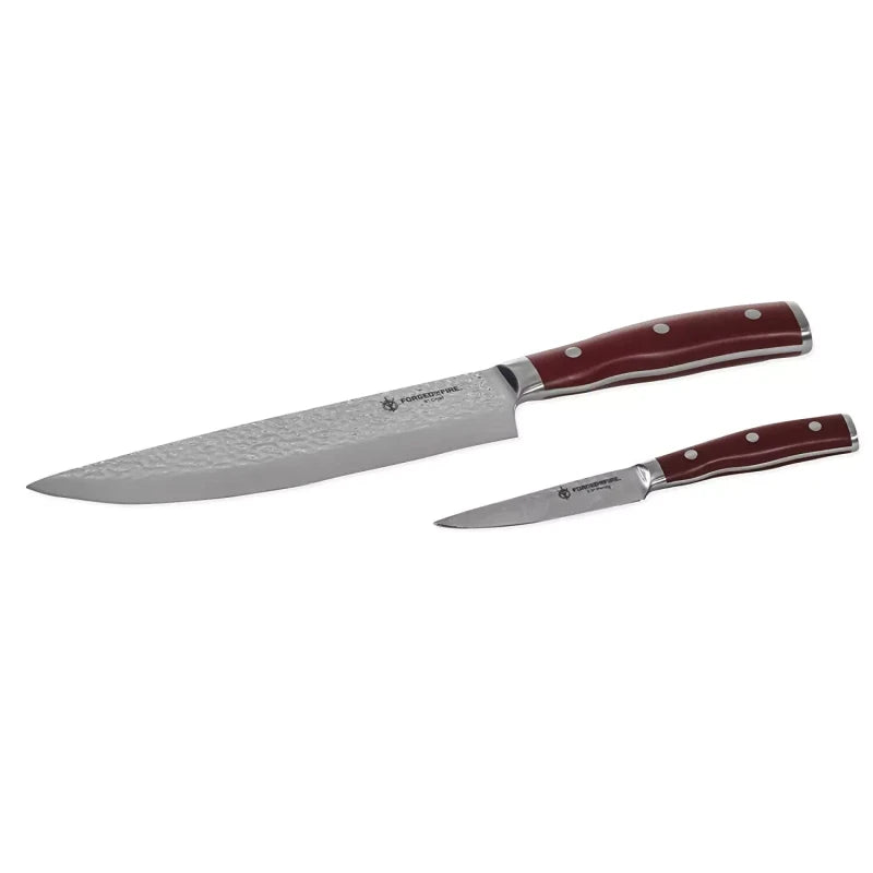 Chef Knife FORGED IN FIRE Stainless Steel 2 Pc. Chef Knife Set ~ 8” Chef & 3.5” Paring